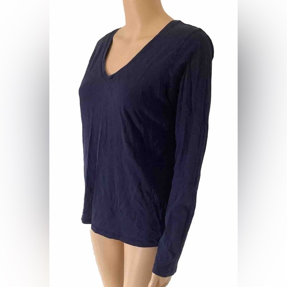 Gap the essential V-neck tee long sleeve Medium women’s - Picture 6 of 13